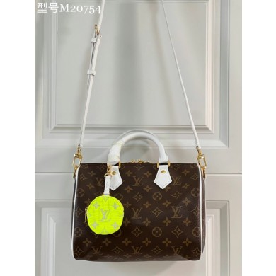 AAA 1:1 Louis Vuitton SPEEDY BANDOULIeRE 25 M41113 WHITE JK5778yF79