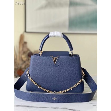 Louis Vuitton CAPUCINES MM M59209 Navy Blue JK03ff76