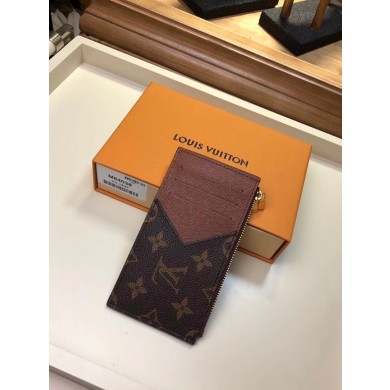 Louis Vuitton Monogram Canvas COIN CARD HOLDER M62914 JK381dV68