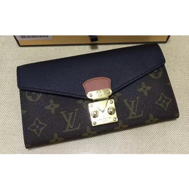 Louis Vuitton Monogram Canvas PALLAS WALLET M58413 Black JK599Nw52