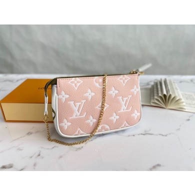 Louis Vuitton Monogram Empreinte MINI POCHETTE ACCESSOIRES M81284 Pink JK5875zS17