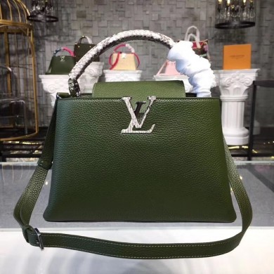 Louis vuitton original CAPUCINES PM M94586 green JK1643wn15