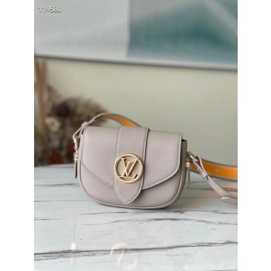 Louis Vuitton PONT 9 SOFT PM M58728 grey JK230fj51