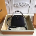 Fake Louis vuitton original CAPUCINES MINI N94047 black JK1547QF99