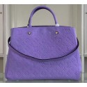 First-class Quality Louis Vuitton Monogram Empreinte MONTAIGNE GM Bag M41069 Lavender JK2438VJ28