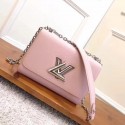 Louis vuitton original epi leather TWIST MM M50332 pink JK1011rf73