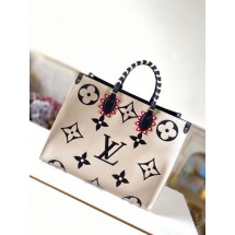 Fake Louis Vuitton LV CRAFTY ONTHEGO M45372 white JK692pE71