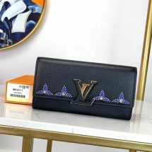 First-class Quality Louis vuitton original CAPUCINES M63211 dark blue JK200xO55