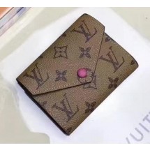 High Quality Louis Vuitton Victorine Wallet Monogram Canvas M62360 Rose JK558BH97