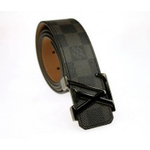 Louis Vuitton Damier Graphite Canvas Belt LV2067 Black JK2881fJ40