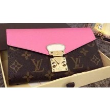 Louis Vuitton Monogram Canvas PALLAS WALLET M58414 Pink JK631Sy67