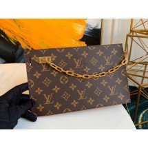 Louis Vuitton Original Monogram Canvas Zipper Clutch bag M44388 JK1009JD28