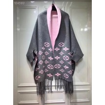 Luxury Louis vuitton lambswool & cashmere Shawl 71150 grey JK3587Px24