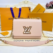 Luxury Louis Vuitton TWIST MM M59218 pink JK5660Lv15