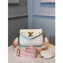 LOUIS VUITTON NEW WAVE Shoulder Bag M56466 white JK768yk28