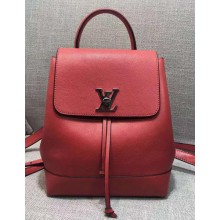 Replica Louis Vuitton LOCKME BACKPACK M41817 Red JK2397Kg43