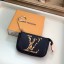 Replica Louis vuitton ZIPPY Zippered pocket purse M67579 black JK1153it96