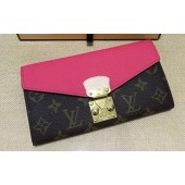 Cheap Copy Louis Vuitton Monogram Canvas PALLAS WALLET M58413 Rose JK601Eq45