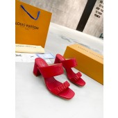 Knockoff Louis Vuitton slipper 91113-5 Heel 6.5CM JK1756Lg61