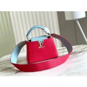 Louis Vuitton CAPUCINES MINI M59205 red&sky blue JK26Zr53