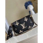 Luxury Louis Vuitton MULTI POCHETTE ACCESSOIRES M45777 Black&Cream JK507Px24