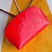 Replica Louis vuitton Monogram Vernis Leather COSMETIC POUCH M90172 Watermelon Red JK1131iu55